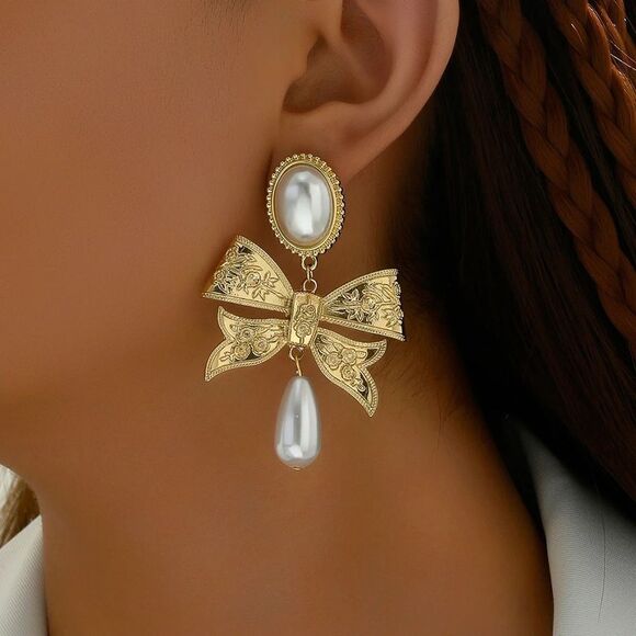 Pearl drop earrings N1107 - Picture 1 of 4